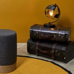 LAMPE A POSER METAL NOIR GLOBE -Lampe Soldes Boutique 37974756 3