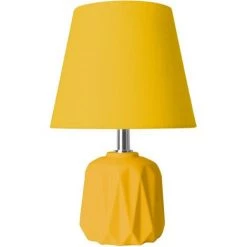 BARCELONA LED Lampe à Poser En Céramique "Rainbow" E14 | Jaune - Jaune