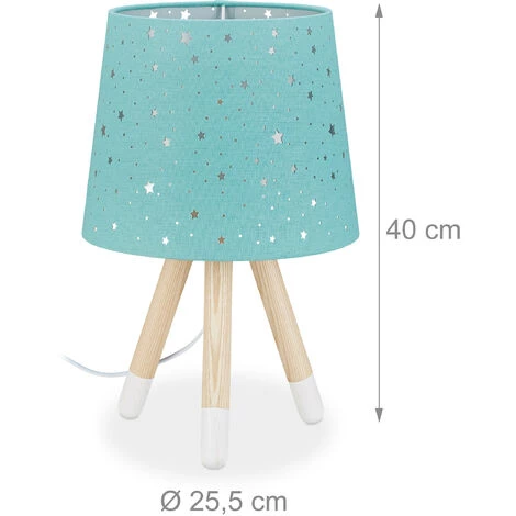 Relaxdays Lampe Chevet, Veilleuse Pour Enfants,garçons Et Filles,E14. Abat-jour Rond, 40cm De Hauteur,choix De Couleur 5 Relaxdays Lampe Chevet, Veilleuse Pour Enfants,garçons Et Filles,E14. Abat-jour Rond, 40cm De Hauteur,choix De Couleur – Image 5