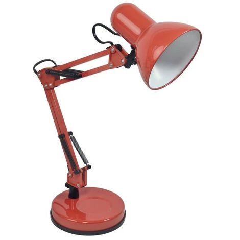 GEFOM Lampe De Bureau Articulée Rouge - Métal 120 Mm Rouge - Rouge 1 GEFOM Lampe De Bureau Articulée Rouge - Métal 120 Mm Rouge - Rouge