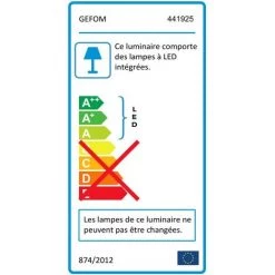 GEFOM Lampe De Bureau LED Sensitive Multicolore Blanche - Blanche -Lampe Soldes Boutique 38225438 5