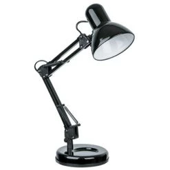 GEFOM Lampe De Bureau Articulée Noire - Métal 120 Mm Noire - Noire