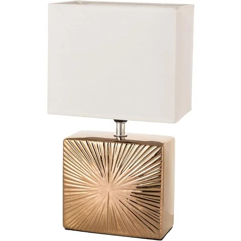 Baroni Home Lampe De Table Lampe De Chevet Abat Jour De Chevet Cube Bronze En Céramique 18 X 11 X 32 Cm 1 Baroni Home Lampe De Table Lampe De Chevet Abat Jour De Chevet Cube Bronze En Céramique 18 X 11 X 32 Cm