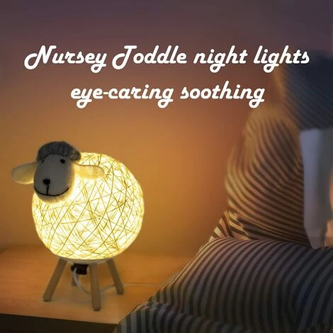 BARES Lampe De Chevet LED En Forme De Mouton Chambre D'enfant, Salon, Cadeaux D'anniversaire, Cadeaux Chaleureux Pour Filles, Enfants (en Forme De Mouton) 3 BARES Lampe De Chevet LED En Forme De Mouton Chambre D'enfant, Salon, Cadeaux D'anniversaire, Cadeaux Chaleureux Pour Filles, Enfants (en Forme De Mouton) – Image 3