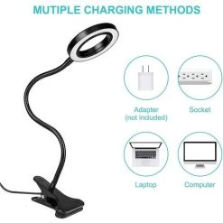TRIOMPHE Lampe De Bureau à Pince, 42 LED 8w USB Lampe-clip Flexible360° Avec Télécommande & Minuteur D'arrêt Automatique, Pour La Lecture De 3 Températures De Couleur &5 Niveaux De Luminosité 9 TRIOMPHE Lampe De Bureau à Pince, 42 LED 8w USB Lampe-clip Flexible360° Avec Télécommande & Minuteur D'arrêt Automatique, Pour La Lecture De 3 Températures De Couleur &5 Niveaux De Luminosité -Lampe Soldes Boutique 39355089 5