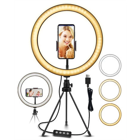 AUGIENB Lampe Design Ring Light 10" Trépied LED ELEGIANT EGL-02 2 AUGIENB Lampe Design Ring Light 10" Trépied LED ELEGIANT EGL-02 – Image 2