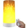 ASUPERMALL LEDFlamingLight Etanche Avec Minuterie A Distance Portable 3 Modes USB Rechargeable Effet Feu Lumiere Decoration Interieure Et Exterieure Lampe Suspendue Pour Home Party Camping Bar (Modele Telecommande), Blanc, 2