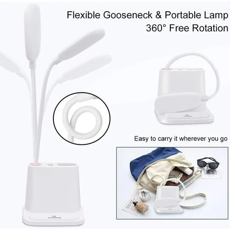 TRIOMPHE TRIO Lampes De Travail à Intensité Variable Lampe De Lecture à Commande Tactile Lampe De Bureau LED 5 TRIOMPHE TRIO Lampes De Travail à Intensité Variable Lampe De Lecture à Commande Tactile Lampe De Bureau LED – Image 5