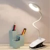 BETTERLIFE Lampe De Lecture LED, 3 Couleurs Et 3 Luminosités Tactiles, Lampe De Chevet à Intensité Variable, Sans Fil, Lampe De Lecture LED à Clipser Sur Le Lit Pour Chambre D'enfant, Table De Chevet