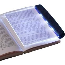 TRIOMPHE Lampe Livre à LED, Lampe De Lecture Pour Livre, Book Light Plat, 14,2 X 17,5cm