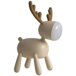 BETTERLIFE Lampe De Bureau à LED De Cerf Xiaoxiao Deer Dessin Animé USB Night Light Avec Lampe De Bureau De Lecture(Marron,1 Pièce)