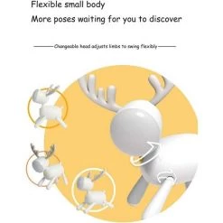 BETTERLIFE Lampe De Bureau à LED De Cerf Xiaoxiao Deer Dessin Animé USB Night Light Avec Lampe De Bureau De Lecture（Marron,1 Pièce） -Lampe Soldes Boutique 41329101 4