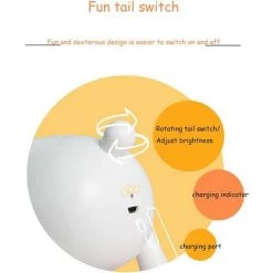 BETTERLIFE Lampe De Bureau à LED De Cerf Xiaoxiao Deer Dessin Animé USB Night Light Avec Lampe De Bureau De Lecture（Marron,1 Pièce） -Lampe Soldes Boutique 41329101 5