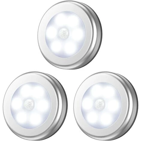 Rails De Spots Lampe Détecteur De Mouvement, Lampe LED Detecteur Placard, Lampe Escalier, Lampe D'armoire, Alimenté Par Batterie, Pour Escalier, Armoires, Placards, Facilité D'installation - 3 Pack, Argent GrooFoo 1 Rails De Spots Lampe Détecteur De Mouvement, Lampe LED Detecteur Placard, Lampe Escalier, Lampe D'armoire, Alimenté Par Batterie, Pour Escalier, Armoires, Placards, Facilité D'installation - 3 Pack, Argent GrooFoo