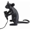 BARCELONA LED Lampe De Table Souris En Résine "MOUSE" | Noir - Noir