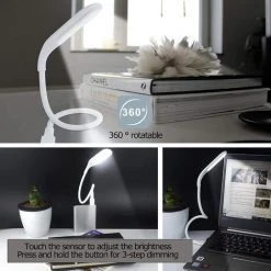 GUAZHUNIFR Lampe USB Dimmable 18LEDs Avec 3 Niveaux De Luminosité, Lampe De Lecture Design Simple Col De Cygne Flexible Et Interrupteur Tactile Pour Ordinateur Portable/Clavier 7 GUAZHUNIFR Lampe USB Dimmable 18LEDs Avec 3 Niveaux De Luminosité, Lampe De Lecture Design Simple Col De Cygne Flexible Et Interrupteur Tactile Pour Ordinateur Portable/Clavier -Lampe Soldes Boutique 42190502 3