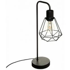 ATMOSPHERA, CRATEUR D'INTRIEUR Lampe à Poser Design "Flave" 46cm Noir
