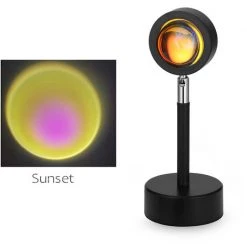 ASUPERMALL Led Sunset Projecteur Home Night Light Usb Table Table Lampe Mur Mur Light Photographie Lumiere Live Broadcast Fond, Sunny
