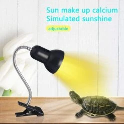 THSINDE LED Ampoules UVA UVB ,Lampe Reptiles Lampe Tortue Terrestre Chauffante Avec Base Longue Pour Reptiles Et Amphibiens[Classe énergétique A +] -Lampe Soldes Boutique 42689445 3