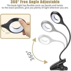 BEARSU Lampe De Bureau LED Sans Fil Rechargeable, Lampe De Lecture Pour Livre Avec 28 LEDs, 3 Couleur Et 3 Intensité Variable, Lampe Pince Pour Lit, Lampe De Chevet Tactile Pour Enfant, Noir 8 BEARSU Lampe De Bureau LED Sans Fil Rechargeable, Lampe De Lecture Pour Livre Avec 28 LEDs, 3 Couleur Et 3 Intensité Variable, Lampe Pince Pour Lit, Lampe De Chevet Tactile Pour Enfant, Noir -Lampe Soldes Boutique 43093488 4