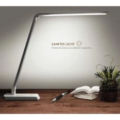 PEDY LED Lampe De Bureau Pliable Et Tactile 10W, 4 Modes De Couleur Réglables, Bras Ajustable, Avec Chargeur, Pour Travail, Lecture, Argent 7 PEDY LED Lampe De Bureau Pliable Et Tactile 10W, 4 Modes De Couleur Réglables, Bras Ajustable, Avec Chargeur, Pour Travail, Lecture, Argent -Lampe Soldes Boutique 43365619 3
