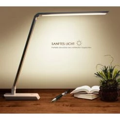 PEDY LED Lampe De Bureau Pliable Et Tactile 10W, 4 Modes De Couleur Réglables, Bras Ajustable, Avec Chargeur, Pour Travail, Lecture, Argent 8 PEDY LED Lampe De Bureau Pliable Et Tactile 10W, 4 Modes De Couleur Réglables, Bras Ajustable, Avec Chargeur, Pour Travail, Lecture, Argent -Lampe Soldes Boutique 43365619 4