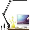 ELLE 10W Lampe Bureau Led Avec Clamp, Lampe De Table Architecte 3 Température De Couleur 10 Luminosité,