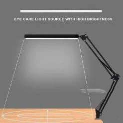 THSINDE Lampe De Bureau LED, Avec Pince Lampe D'architecte 3 Couleurs ,lampe De Table à Pince USB