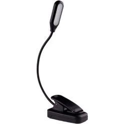 GUAZHUNIFR Lampe De Lecture LED, Pince Lampe Livre Pour Lecture Nocturne Voyages,Rechargeable Liseuse Lampe 5 LED, 360° Cou Flexible Liseuse,Guazhuni