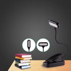 GUAZHUNIFR Lampe De Lecture LED, Pince Lampe Livre Pour Lecture Nocturne Voyages,Rechargeable Liseuse Lampe 5 LED, 360° Cou Flexible Liseuse,Guazhuni 9 GUAZHUNIFR Lampe De Lecture LED, Pince Lampe Livre Pour Lecture Nocturne Voyages,Rechargeable Liseuse Lampe 5 LED, 360° Cou Flexible Liseuse,Guazhuni -Lampe Soldes Boutique 43998065 5