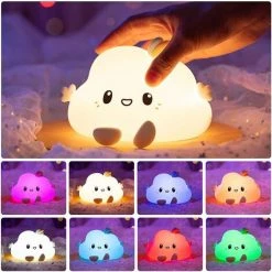 Veilleuse Enfant,Veilleuse Bebe LED Lumineuse Prise Electrique,Veilleuse Lumineux Nuage USB Rechargeable Tactile Adulte Fille Garcon,Lampe Portable Nuit Chevet Enfant,Lampe Silicone 7 Couleurs 1pcs Irisfr(Dessin Animé) 7 Veilleuse Enfant,Veilleuse Bebe LED Lumineuse Prise Electrique,Veilleuse Lumineux Nuage USB Rechargeable Tactile Adulte Fille Garcon,Lampe Portable Nuit Chevet Enfant,Lampe Silicone 7 Couleurs 1pcs Irisfr(Dessin Animé) -Lampe Soldes Boutique 44090290 3