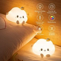 Veilleuse Enfant,Veilleuse Bebe LED Lumineuse Prise Electrique,Veilleuse Lumineux Nuage USB Rechargeable Tactile Adulte Fille Garcon,Lampe Portable Nuit Chevet Enfant,Lampe Silicone 7 Couleurs 1pcs Irisfr(Dessin Animé) 9 Veilleuse Enfant,Veilleuse Bebe LED Lumineuse Prise Electrique,Veilleuse Lumineux Nuage USB Rechargeable Tactile Adulte Fille Garcon,Lampe Portable Nuit Chevet Enfant,Lampe Silicone 7 Couleurs 1pcs Irisfr(Dessin Animé) -Lampe Soldes Boutique 44090290 5