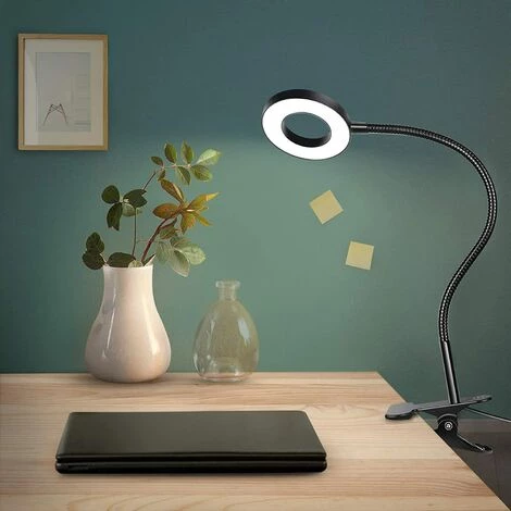 Lampe De Bureau Avec Clip Lumineux 48LED ,3 Modes D’éclairage Et 10 Niveaux De Luminosité Lampe Pince De Lecture Pour Livre,Irisfr(1pcs,le Noir) 1 Lampe De Bureau Avec Clip Lumineux 48LED ,3 Modes D’éclairage Et 10 Niveaux De Luminosité Lampe Pince De Lecture Pour Livre,Irisfr(1pcs,le Noir)