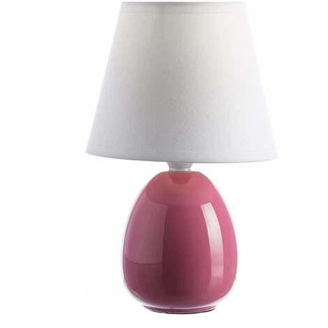LOLAHOME Lampe De Chevet Moderne En Céramique Rose 15x24cm 2 LOLAHOME Lampe De Chevet Moderne En Céramique Rose 15x24cm – Image 2