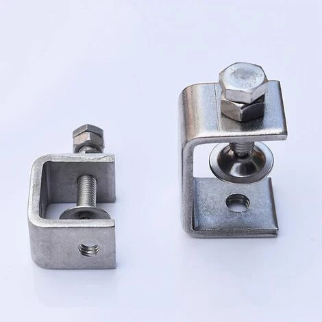 Serre-Joints C, 4 Pièces Pince Robuste Acier Inoxydable, Pince C Robuste, Pince Fixation Travail Bois, Pour Travail Bois Bricolage, Soudage, L'Ébénisterie, Couleur Argent GrooFoo 4 Serre-Joints C, 4 Pièces Pince Robuste Acier Inoxydable, Pince C Robuste, Pince Fixation Travail Bois, Pour Travail Bois Bricolage, Soudage, L'Ébénisterie, Couleur Argent GrooFoo – Image 4