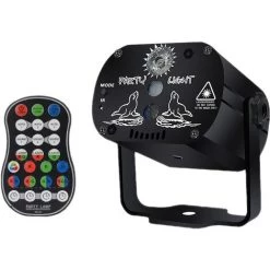 THSINDE Projecteur LED UV Party Light Lampe USB RGB DJ Projecteur Lumière Disco Télécommande éclairage Pour Lumiere Scene Jardin Salon