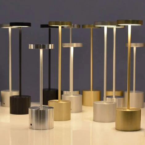 HIASDFLS Lampe De Table Sans Fil Led, Petite Lampe De Bureau En Métal Rechargeable, 2 Niveaux De Gradation, Hôtel Moderne Restaurant Chambre À Coucher 2 HIASDFLS Lampe De Table Sans Fil Led, Petite Lampe De Bureau En Métal Rechargeable, 2 Niveaux De Gradation, Hôtel Moderne Restaurant Chambre À Coucher – Image 2