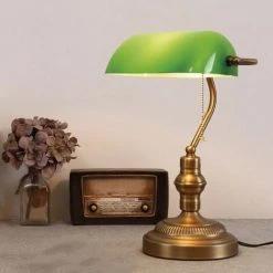 BARCELONA LED Lampe De Banquier Ancienne | Vert -Lampe Soldes Boutique 46343609 3