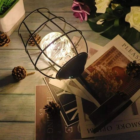 COMELY Veilleuse Rétro En Fer,Lampe De Table Créative Gobelet De Vin, Lampe De Nuit En Fil De Cuivre Pour Home Restaurant Hotel Piles Non Incluses 5 COMELY Veilleuse Rétro En Fer,Lampe De Table Créative Gobelet De Vin, Lampe De Nuit En Fil De Cuivre Pour Home Restaurant Hotel Piles Non Incluses – Image 5