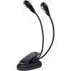 LONGZIMING Lampe Pupitre Musique, 6 LED / 8 LED Mini Lampe à Double Tête Lampe Réglable à Pince Avec Câble USB Pour Lecture/Livre/Table/Chevet