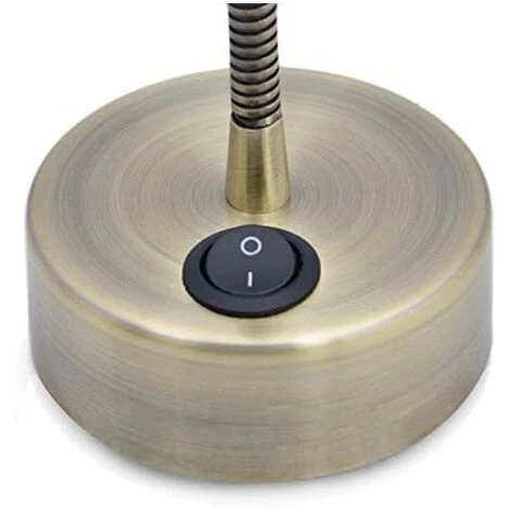 LONGZIMING Lampe De Chevet Flexible Avec Interrupteur, 1 LED CREE 3 W, Bronze 3 LONGZIMING Lampe De Chevet Flexible Avec Interrupteur, 1 LED CREE 3 W, Bronze – Image 3