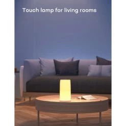 Teckin Lampe De Table DL31 Lampe De Chevet LED RVB à Changement Multicolore Sensible Au Toucher, Lampe Tactile Avec Lumières Blanches Chaudes Dimmables Pour Chambres Et Salons, Veilleuses Pour Chambre D'enfants, Cadeau Pour La Famille -Lampe Soldes Boutique 46794184 5
