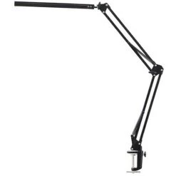 Lampe De Bureau LED à Pince,12W Lamp De Bureau Architecte Avec Clamp, Atténuation Et Température De Couleur Réglable, Bras Pivotant En Métal, LED Protection Des Yeux(Noir),Starlight