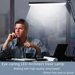 Lampe De Bureau LED à Pince,12W Lamp De Bureau Architecte Avec Clamp, Atténuation Et Température De Couleur Réglable, Bras Pivotant En Métal, LED Protection Des Yeux(Noir),Starlight 8 Lampe De Bureau LED à Pince,12W Lamp De Bureau Architecte Avec Clamp, Atténuation Et Température De Couleur Réglable, Bras Pivotant En Métal, LED Protection Des Yeux(Noir),Starlight -Lampe Soldes Boutique 47154350 4