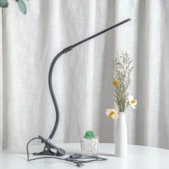 Lampe De Bureau 5W Lampe D'Architecte, Avec Pince, LED Protection Des Yeux, Atténuation Et Température De Couleur Réglable, Contrôle Tactile, Starlight