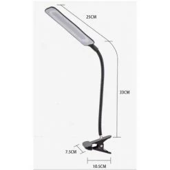 Lampe De Bureau 5W Lampe D'Architecte, Avec Pince, LED Protection Des Yeux, Atténuation Et Température De Couleur Réglable, Contrôle Tactile, Starlight -Lampe Soldes Boutique 47154363 3
