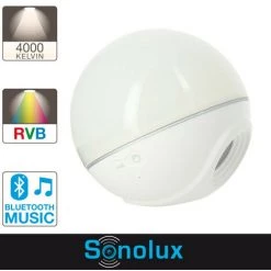XANLITE - Sphère LED SONOLUX - Blanc Et Multicolore - Haut Parleur Bluetooth - BO150SPR 8 XANLITE - Sphère LED SONOLUX - Blanc Et Multicolore - Haut Parleur Bluetooth - BO150SPR -Lampe Soldes Boutique 47378069 4