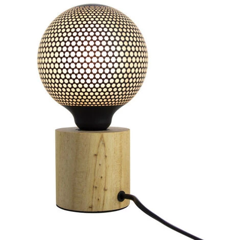 XANLITE - Lampe à Poser Cyclo Bois Culot E27 - XDLAPCYCLOW 4 XANLITE - Lampe à Poser Cyclo Bois Culot E27 - XDLAPCYCLOW – Image 4