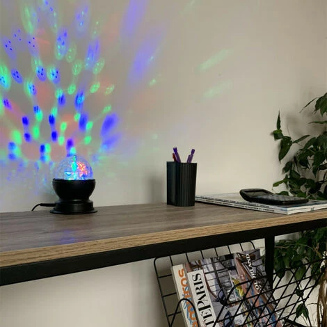 XANLITE - Lampe à Poser Effet Disco, LED Multicolores ,tête Rotative - LADRVB 2 XANLITE - Lampe à Poser Effet Disco, LED Multicolores ,tête Rotative - LADRVB – Image 2