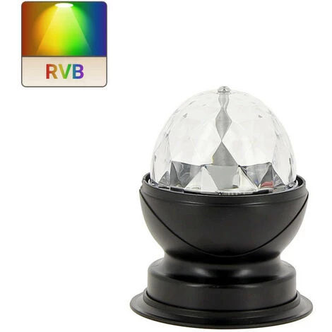 XANLITE - Lampe à Poser Effet Disco, LED Multicolores ,tête Rotative - LADRVB 3 XANLITE - Lampe à Poser Effet Disco, LED Multicolores ,tête Rotative - LADRVB – Image 3